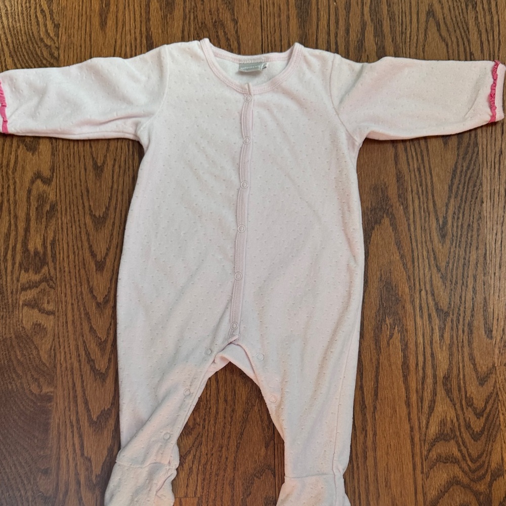 Cozy Pink Footed Kids One Piece